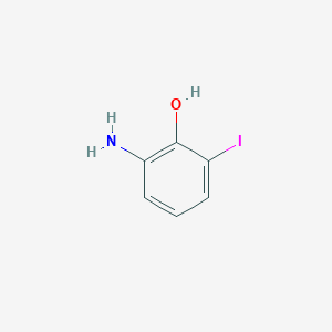 molecular formula C6H6INO B226641 2-氨基-6-碘苯酚 CAS No. 99968-81-7