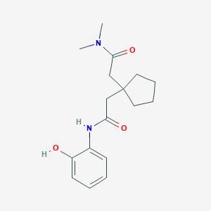 2-{1-[2-(dimethylamino)-2-oxoethyl]cyclopentyl}-N-(2-hydroxyphenyl)acetamide
