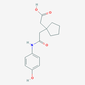 {1-[2-(4-Hydroxyanilino)-2-oxoethyl]cyclopentyl}acetic acid