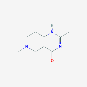 molecular formula C9H13N3O B226742 2,6-dimethyl-1,5,7,8-tetrahydropyrido[4,3-d]pyrimidin-4-one 
