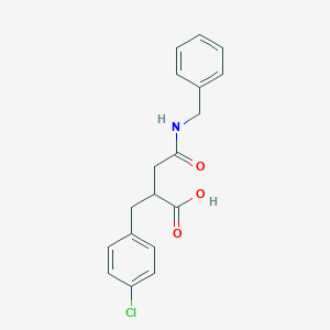 molecular formula C18H18ClNO3 B226775 4-(Benzylamino)-2-(4-chlorobenzyl)-4-oxobutanoic acid 