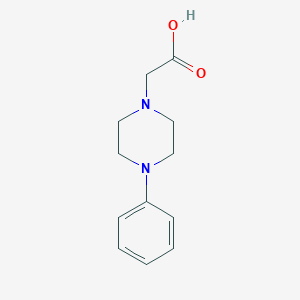 molecular formula C12H16N2O2 B226795 2-(4-Phenylpiperazin-1-yl)acetic acid 