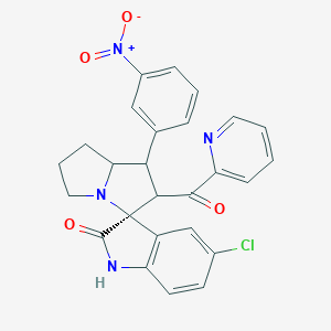 molecular formula C26H21ClN4O4 B226797 [5-Chloro-1'-(3-nitrophenyl)-1,1',2,2',5',6',7',7'a-octahydro-2-oxospiro{indole-3,3'-pyrrolizine}-2'-yl](2-pyridinyl)methanone 