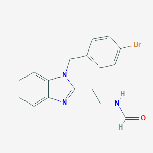 2-[1-(4-bromobenzyl)-1H-benzimidazol-2-yl]ethylformamide