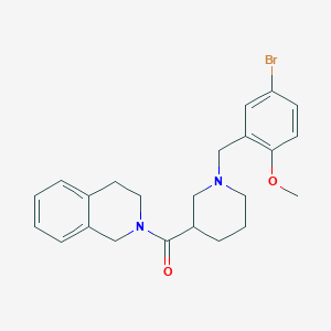 molecular formula C23H27BrN2O2 B226826 [1-(5-bromo-2-methoxybenzyl)piperidin-3-yl](3,4-dihydroisoquinolin-2(1H)-yl)methanone 