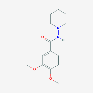 molecular formula C14H20N2O3 B226828 3,4-dimethoxy-N-(piperidin-1-yl)benzamide 