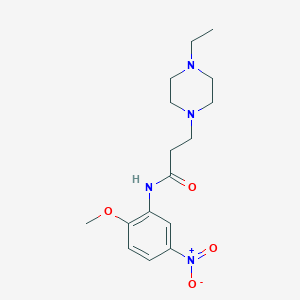 3-(4-ethylpiperazin-1-yl)-N-(2-methoxy-5-nitrophenyl)propanamide