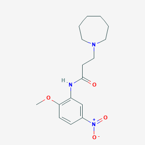 3-(azepan-1-yl)-N-(2-methoxy-5-nitrophenyl)propanamide