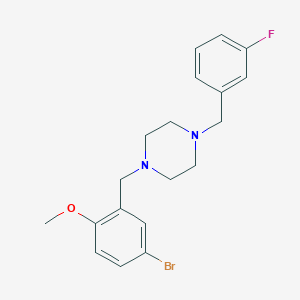 1-(5-Bromo-2-methoxybenzyl)-4-(3-fluorobenzyl)piperazine