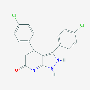 3,4-bis(4-chlorophenyl)-1,2,4,5-tetrahydropyrazolo[3,4-b]pyridin-6-one