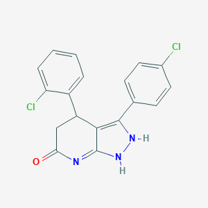 4-(2-chlorophenyl)-3-(4-chlorophenyl)-1,2,4,5-tetrahydropyrazolo[3,4-b]pyridin-6-one