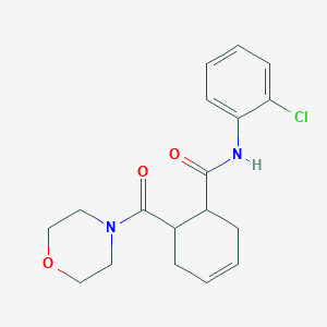 N-(2-chlorophenyl)-6-(4-morpholinylcarbonyl)-3-cyclohexene-1-carboxamide