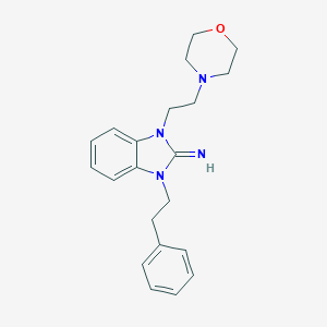 1-[2-(morpholin-4-yl)ethyl]-3-(2-phenylethyl)-1,3-dihydro-2H-benzimidazol-2-imine