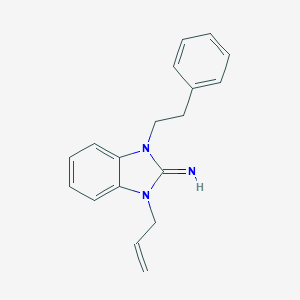 1-allyl-3-(2-phenylethyl)-1,3-dihydro-2H-benzimidazol-2-imine