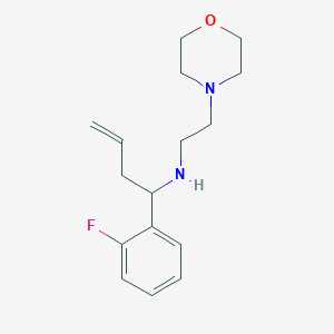 molecular formula C16H23FN2O B226872 N-[1-(2-fluorophenyl)-3-butenyl]-N-[2-(4-morpholinyl)ethyl]amine 