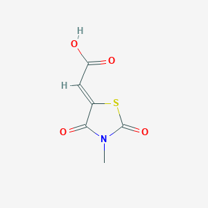 (2Z)-(3-Methyl-2,4-dioxo-1,3-thiazolidin-5-ylidene)acetic acid