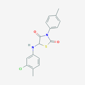 5-[(3-Chloro-4-methylphenyl)amino]-3-(4-methylphenyl)-1,3-thiazolidine-2,4-dione