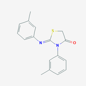 (2Z)-3-(3-methylphenyl)-2-[(3-methylphenyl)imino]-1,3-thiazolidin-4-one