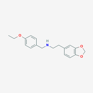 [2-(2H-1,3-benzodioxol-5-yl)ethyl][(4-ethoxyphenyl)methyl]amine