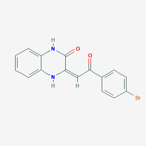 (3E)-3-[2-(4-bromophenyl)-2-oxoethylidene]-1,4-dihydroquinoxalin-2-one