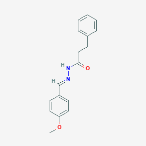 molecular formula C17H18N2O2 B226961 N'-(4-methoxybenzylidene)-3-phenylpropanohydrazide 