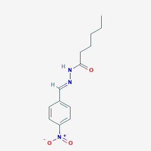 molecular formula C13H17N3O3 B226985 N'-(4-nitrobenzylidene)hexanohydrazide 