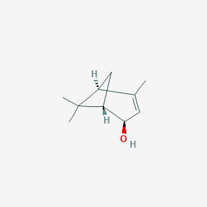 molecular formula C10H16O B022708 (1S,2R,5S)-4,6,6-三甲基双环[3.1.1]庚-3-烯-2-醇 CAS No. 19890-02-9