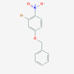 molecular formula C13H10BrNO3 B022723 4-(苄氧基)-2-溴-1-硝基苯 CAS No. 165190-62-5