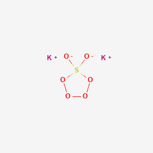 molecular formula K2SO5 B227300 Peroxymonosulfuric acid, dipotassium salt CAS No. 10361-76-9