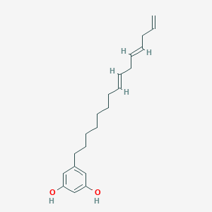 molecular formula C21H30O2 B227315 5-(8,11,14-十五碳三烯基)间苯二酚 CAS No. 15071-61-1