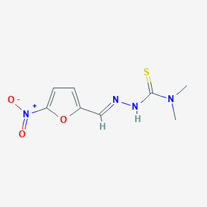 molecular formula C8H10N4O3S B227350 2-Furaldehyde, 5-nitro-, 4,4-dimethyl-3-thiosemicarbazone CAS No. 14052-79-0