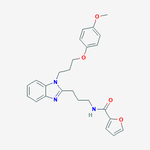 N-(3-{1-[3-(4-methoxyphenoxy)propyl]-1H-benzimidazol-2-yl}propyl)-2-furamide