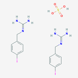 molecular formula C16H22I2N6O4S B227415 4-Iodobenzylguanidine CAS No. 14629-13-1