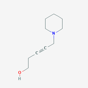 molecular formula C10H17NO B022742 5-(哌啶-1-基)戊-3-炔-1-醇 CAS No. 104580-60-1
