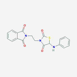 molecular formula C19H15N3O4S B227435 2-[2-(5-anilino-2,4-dioxo-1,3-thiazolidin-3-yl)ethyl]-1H-isoindole-1,3(2H)-dione 