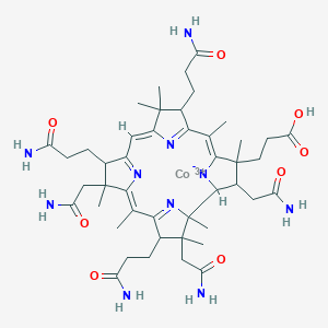 molecular formula C45H65CoN10O8+2 B227436 Diaquacobyric acid CAS No. 14708-92-0