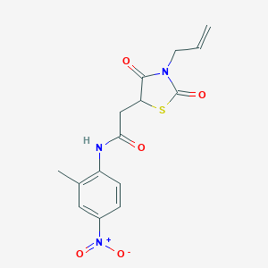 2-(3-allyl-2,4-dioxo-1,3-thiazolidin-5-yl)-N-(2-methyl-4-nitrophenyl)acetamide