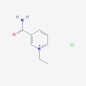 molecular formula C8H11ClN2O B227466 Pyridinium, 3-(aminocarbonyl)-1-ethyl-, chloride CAS No. 14596-52-2