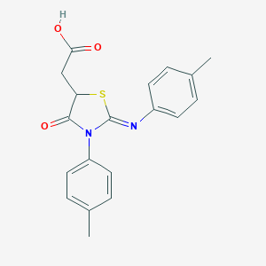 (4-Oxo-3-P-tolyl-2-P-tolylimino-thiazolidin-5-YL)-acetic acid