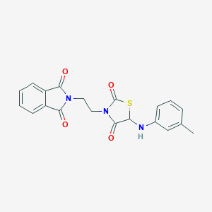 2-{2-[2,4-dioxo-5-(3-toluidino)-1,3-thiazolidin-3-yl]ethyl}-1H-isoindole-1,3(2H)-dione