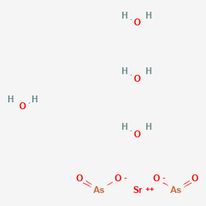 molecular formula As2H8O8S B227517 Arsenenous acid, strontium salt, tetrahydrate CAS No. 10378-48-0