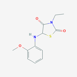 3-Ethyl-5-(2-methoxyanilino)-1,3-thiazolidine-2,4-dione