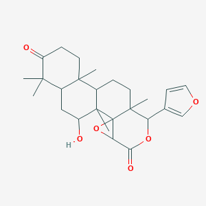 molecular formula C26H34O6 B227551 Deacetyldihydrogedunin CAS No. 10314-91-7