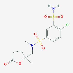 molecular formula C13H17ClN2O6S2 B227572 Mefruside lactone CAS No. 14599-36-1