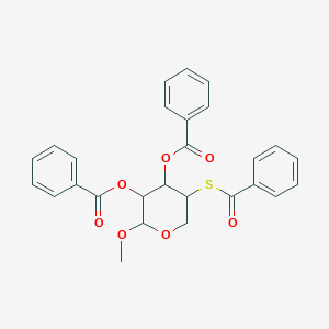 (3-Benzoyloxy-5-benzoylsulfanyl-2-methoxyoxan-4-yl) benzoate