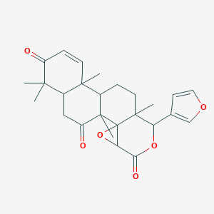 molecular formula C13H10Cl2N2O B227627 7-Deacetyl-7-oxogedunin CAS No. 13072-74-7