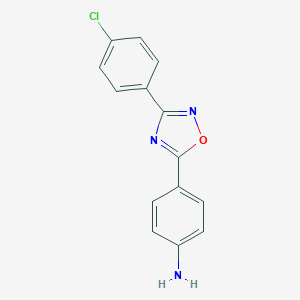 4-[3-(4-Chlorophenyl)-1,2,4-oxadiazol-5-yl]aniline