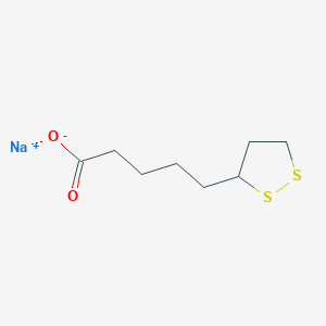 molecular formula C8H13NaO2S2 B022775 硫辛酸钠 CAS No. 2319-84-8