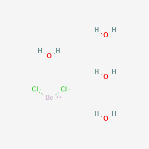 molecular formula BeCl2H8O4 B227864 Beryllium chloride, tetrahydrate CAS No. 13466-27-8