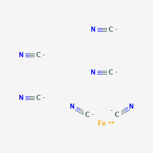 molecular formula C6FeN6-4 B228077 Ferrocyanide ion CAS No. 13408-63-4
